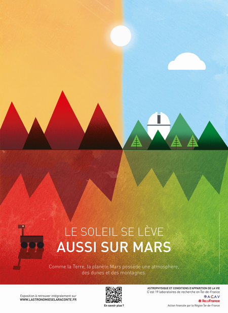 Une des 18 affiches de la campagne "L'astronomie se la raconte"