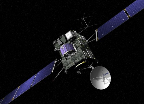 Vue d'artiste de la sonde cométaire Rosetta